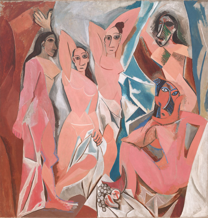 Picasso : Les Demoiselles d’Avignon, 1907, MoMa, New York.